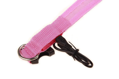 Luminous LED Illuminated collar lights up, flashes, and glows. Collar is comfortable, lightweight, skin-friendly, and stylish. The glowing, flashing, or luminous light makes your pet visible at night or in bad weather conditi