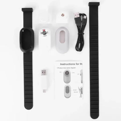 Portable Thumb Pet Camera HD 1080p Detachable Pet Recorder Anti-shake Cat and Dog View Camera Attaches To Collar Outdoor Sports