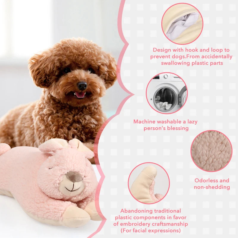 Rabbit Design Heartbeat Stuffed Animal Behavioral Sleep Aid Comforting