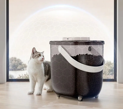 Intelligent Pet Food Container Vacuum 10L Easy Clean Cat Food Storage Moisture-proof and Insect-proof Pet Products Supplies
