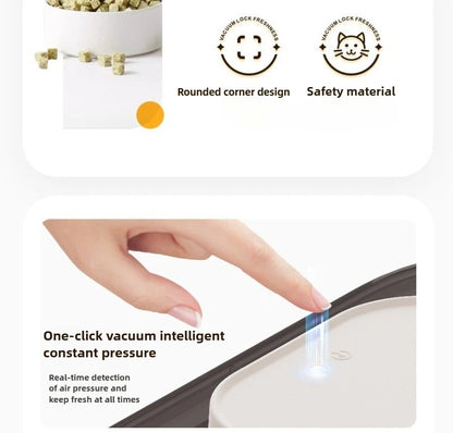 Intelligent Pet Food Container Vacuum 10L Easy Clean Cat Food Storage Moisture-proof and Insect-proof Pet Products Supplies