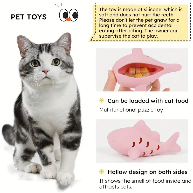 1pc Interactive Cat & Dog Toy - Durable Bite-Resistant Design, Hiding Food & Grinding Teeth Small Pet Entertainment
