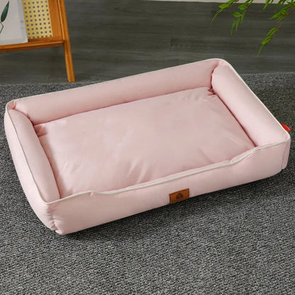 Four Season Square Dog Bed for Large Dog Mattress Bite-resistant Cat Bed Soft Thickened Dog Bed Waterproof Sofa Pet House Removable Pad