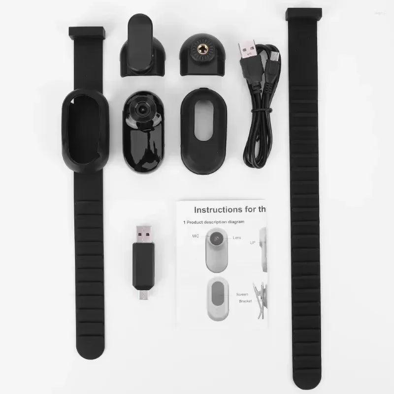 Portable Thumb Pet Camera HD 1080p Detachable Pet Recorder Anti-shake Cat and Dog View Camera Attaches To Collar Outdoor Sports