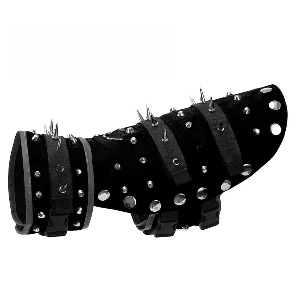 Pet Clothing Creative Punk Puppy Vest Spike Resistant Bite Resistant Pet Vest Protective Dog Armor Vest Pet Jackets