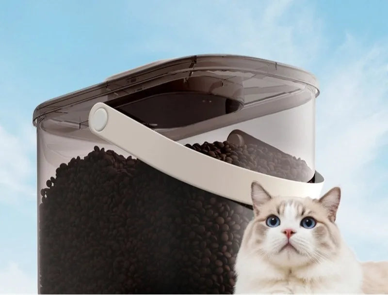 Intelligent Pet Food Container Vacuum 10L Easy Clean Cat Food Storage Moisture-proof and Insect-proof Pet Products Supplies