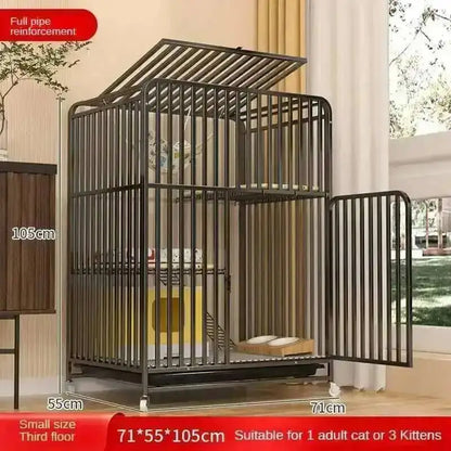 Large Activity Modern Iron Square Tube Mesh Cat Cat Cages Creative Pet Villa Luxury Cat Free House Space House Pet Supplies