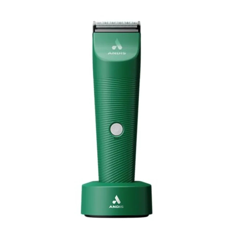 5-in-1 Cordless Adjustable Blade Pet Hair Clipper. 11-Piece Kit, Non-Slip Design, Slim Profile, and Versatile Fit.