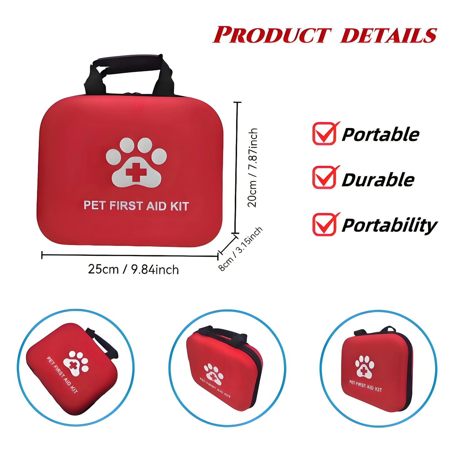Pet Multi-purpose First Aid Emergency Medical Kit  for Cats and Dogs