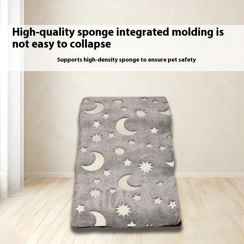 Creative Night Light  Pets Steps Foam Dog Secure Stairs Ramps Non-Slip Pet Protect Older Dogs Pet with Joint Pain Sofa Bed Ladde