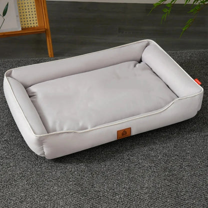 Four Season Square Dog Bed for Large Dog Mattress Bite-resistant Cat Bed Soft Thickened Dog Bed Waterproof Sofa Pet House Removable Pad
