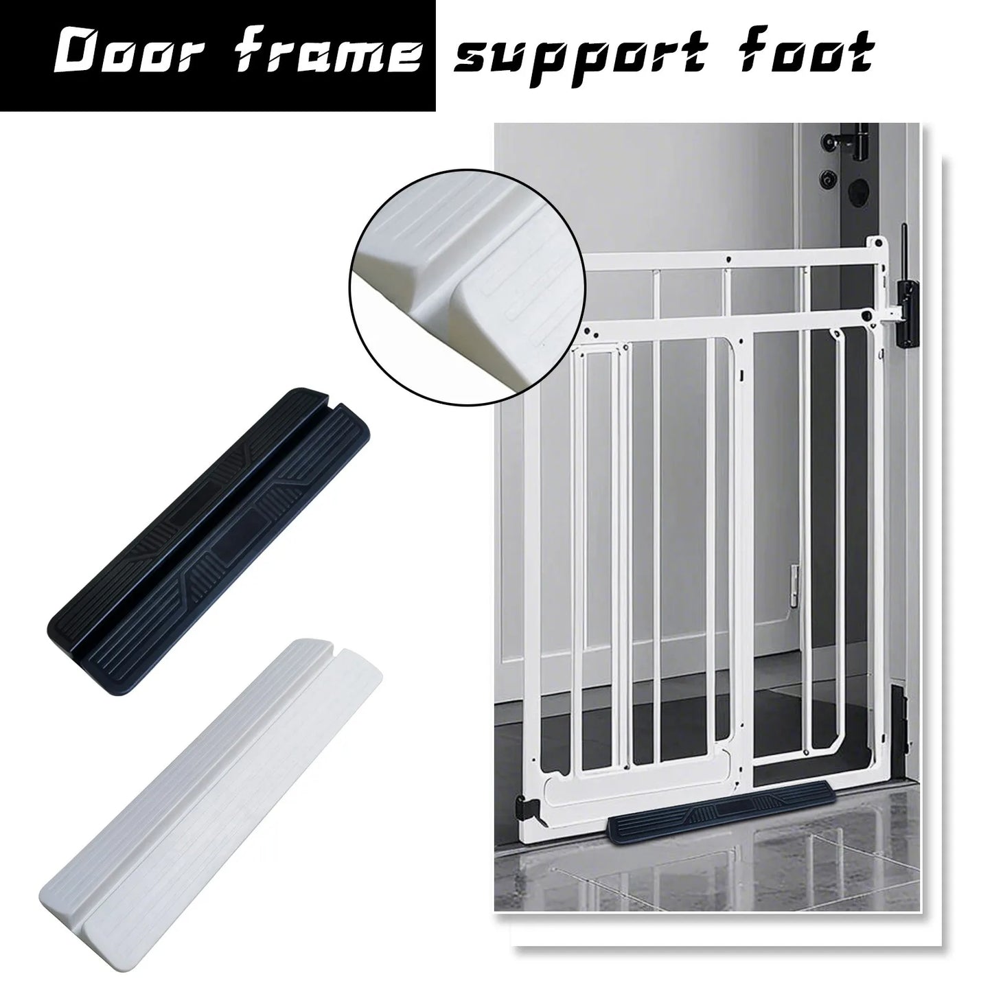 Baby Gate Door Frame Support Foot Non-Slip Protective Pad Safety Barrier Stabilizer Mat For Pet Gate Pressure Mounted Gate Home