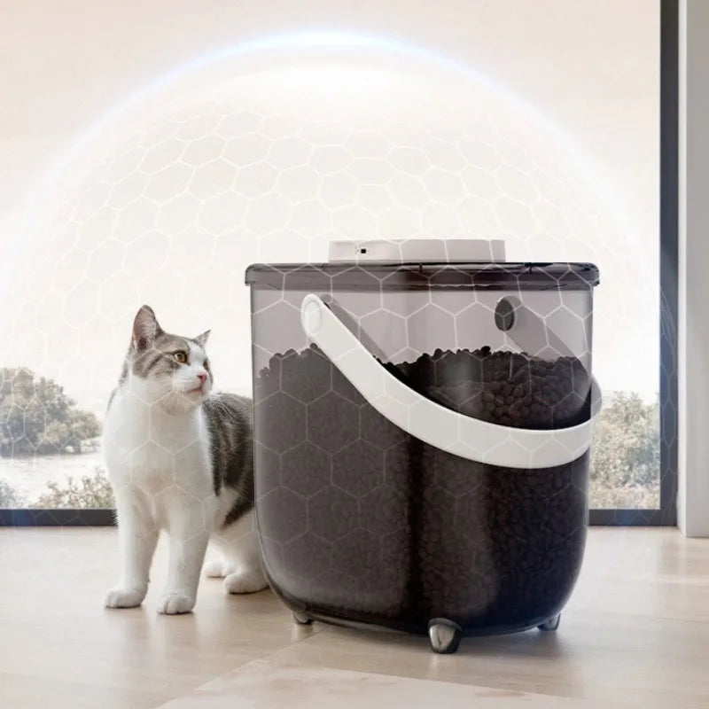 Intelligent Pet Food Container Vacuum 10L Easy Clean Cat Food Storage Moisture-proof and Insect-proof Pet Products Supplies