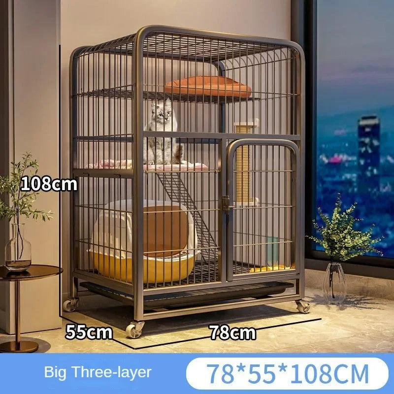 Cat Carrier Home Indoor Extra Large Free Space Cat Villa Multi-Storey Luxury Cat Nest Multifunctional Pet Cage pet supplies