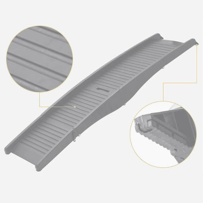 Folding Portable Pet Stair Ramp Non-Slip Rug Surface Dog SUV & Truck Ramp Pet Ramp Stairs for Medium & Large Dogs Get Into A Car