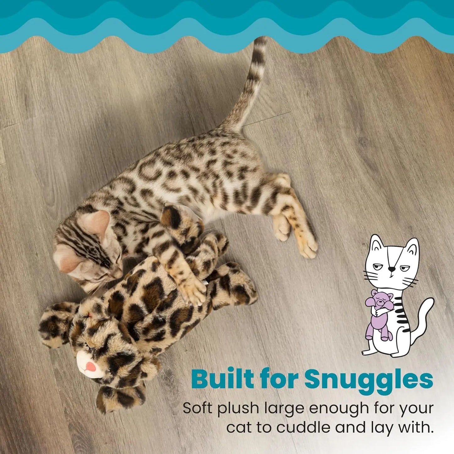Calming Kitty Pal with Purring, Heartbeat, Warmth & Vibration for Anxiety Relief