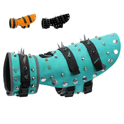 Pet Clothing Creative Punk Puppy Vest Spike Resistant Bite Resistant Pet Vest Protective Dog Armor Vest Pet Jackets