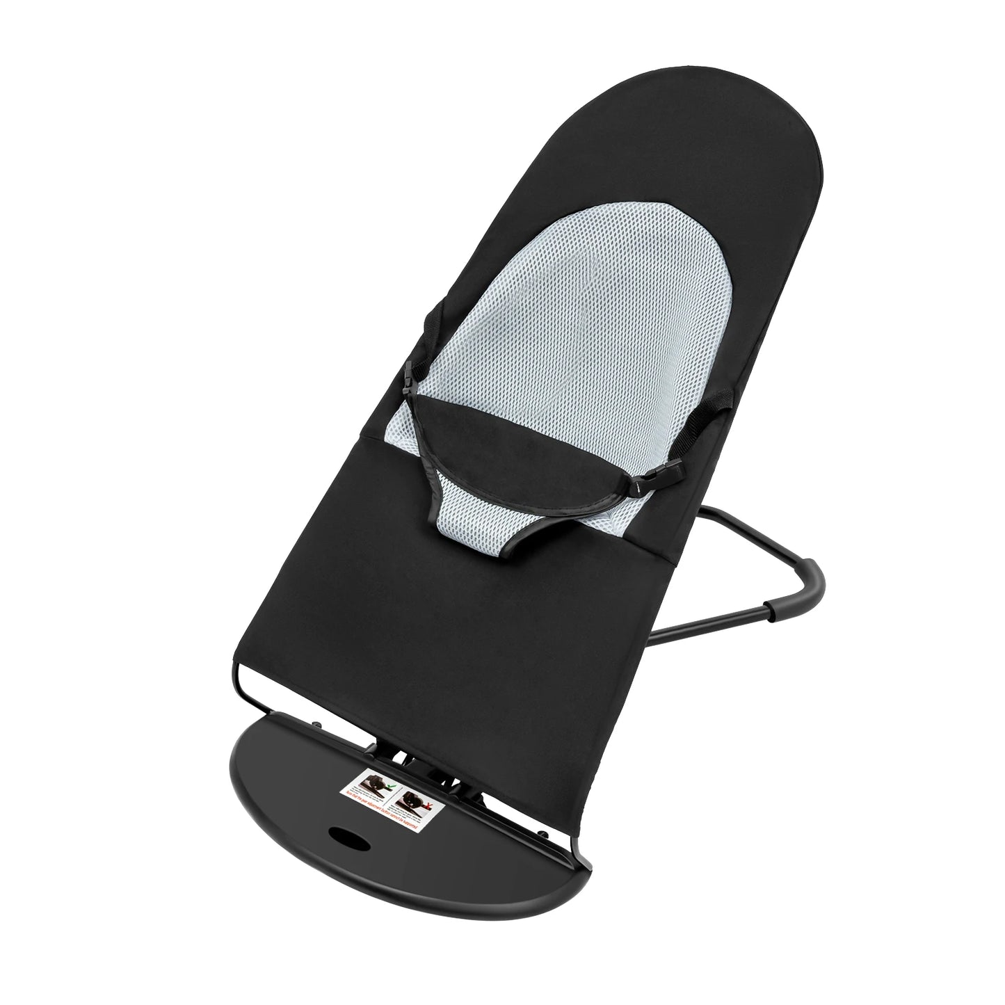 Pet Rocker Bed Foldable Chair Adjustable Height Breathable Stainless Steel Bracket