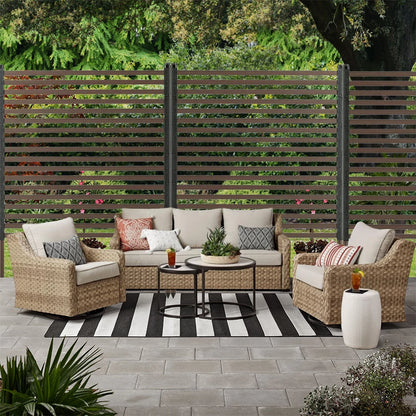 3 Ft W X 4 Ft H Metal Privacy Screen/Fence Panel for Outside Patio Garden Backyard