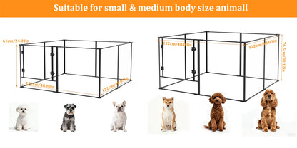 Large Acrylic Indoor Pet Playpen Enclosure Cage Fence Pet Whelping Box Full Visibility