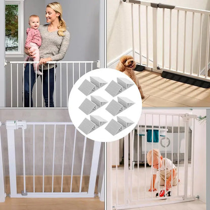 Support Feet For Pet Gate Dog Fence Panel Freestanding Support Feet 6 Pieces Versatile Reinforcement Accessories With Adhesive