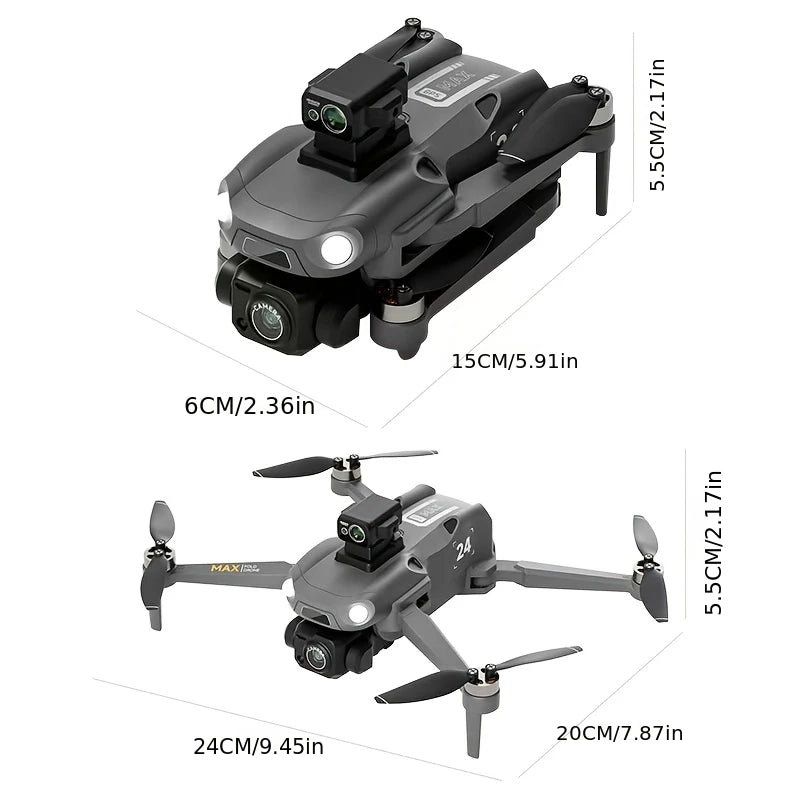 M24 8K GPS Drone with Large Touchscreen-5G Transmission Smart Obstacle Avoidance Auto Return Home Night Flight Tracking Lost Pats