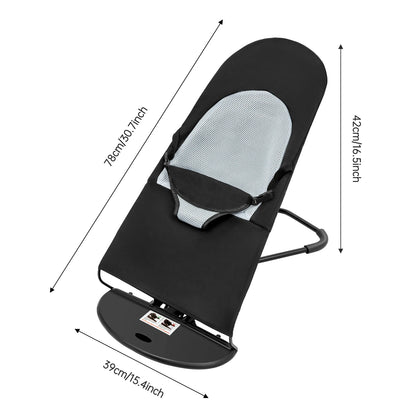 Pet Rocker Bed Foldable Chair Adjustable Height Breathable Stainless Steel Bracket