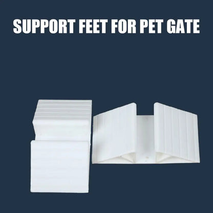 Support Feet For Pet Gate Dog Fence Panel Freestanding Support Feet 6 Pieces Versatile Reinforcement Accessories With Adhesive