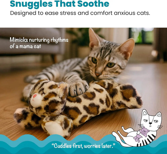 Calming Kitty Pal with Purring, Heartbeat, Warmth & Vibration for Anxiety Relief