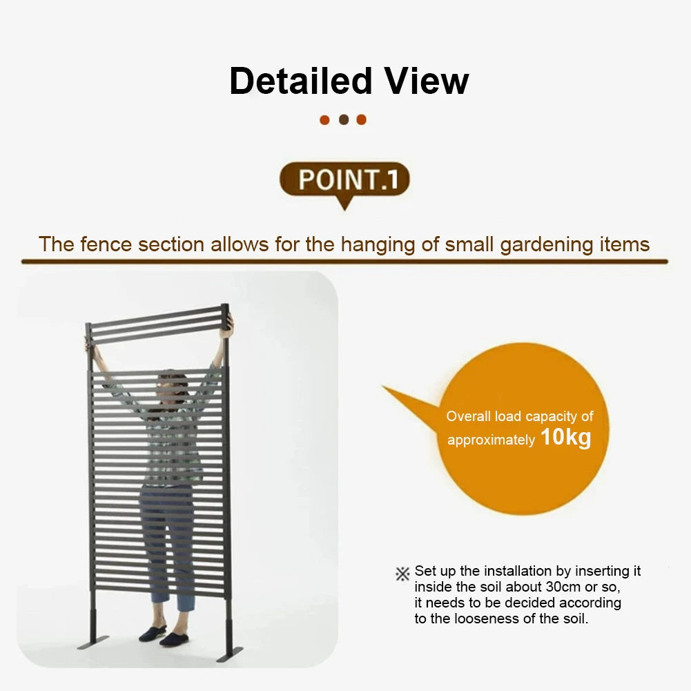 3 Ft W X 4 Ft H Metal Privacy Screen/Fence Panel for Outside Patio Garden Backyard