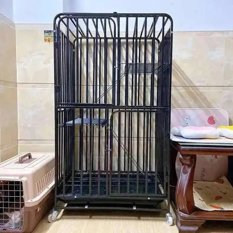 Large Activity Modern Iron Square Tube Mesh Cat Cat Cages Creative Pet Villa Luxury Cat Free House Space House Pet Supplies