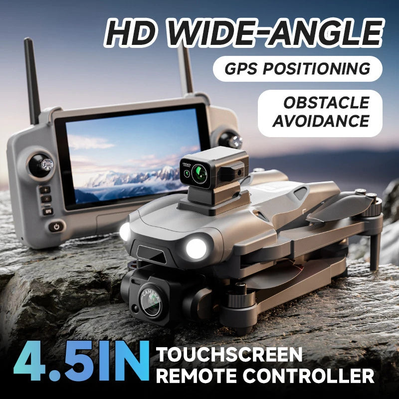 M24 8K GPS Drone with Large Touchscreen-5G Transmission Smart Obstacle Avoidance Auto Return Home Night Flight Tracking Lost Pats