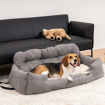 Dog Car Seat Cover for Travel, Thickened Cotton, Folding Hammock, Carrier Bag for Pets