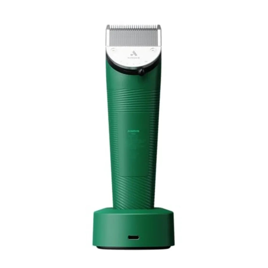 5-in-1 Cordless Adjustable Blade Pet Hair Clipper. 11-Piece Kit, Non-Slip Design, Slim Profile, and Versatile Fit.