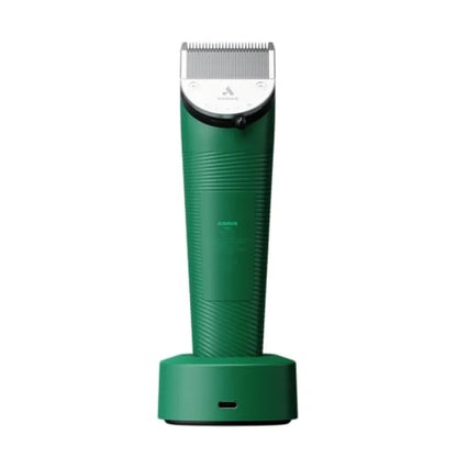 5-in-1 Cordless Adjustable Blade Pet Hair Clipper. 11-Piece Kit, Non-Slip Design, Slim Profile, and Versatile Fit.