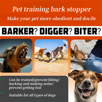 Automatic Anti Barking Dog Collar, Rechargeable Sound and Vibration Training Collar for Dog