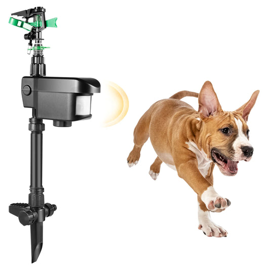 Motion Activated Sprinkler, No-Harm Pet Deterrent  Bird Repellent, Solar Power Motion Sensor 10m Range Animal Deterrent