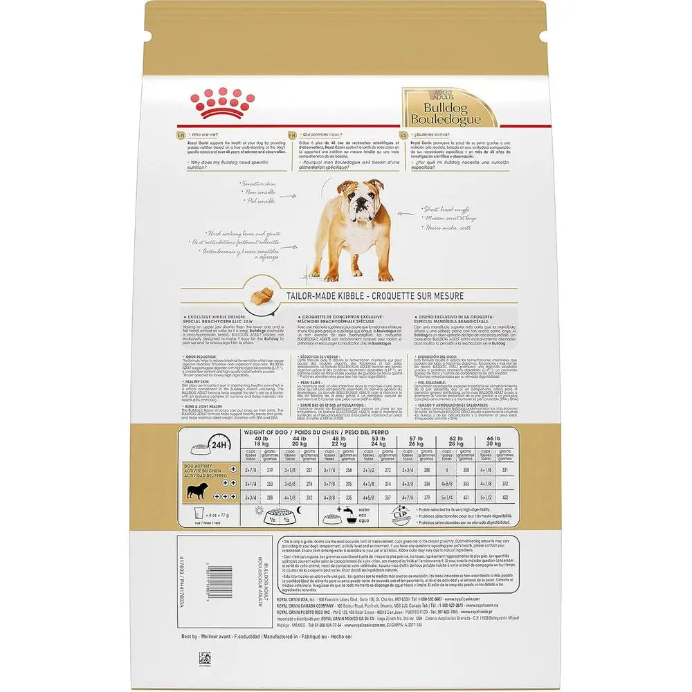 Adult Bulldog Dry Dog Food, 30-pound Bag