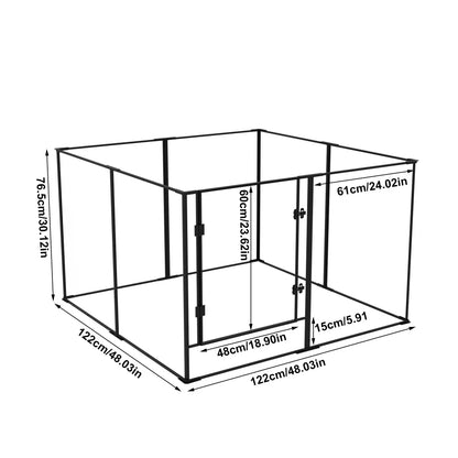 Large Acrylic Indoor Pet Playpen Enclosure Cage Fence Pet Whelping Box Full Visibility