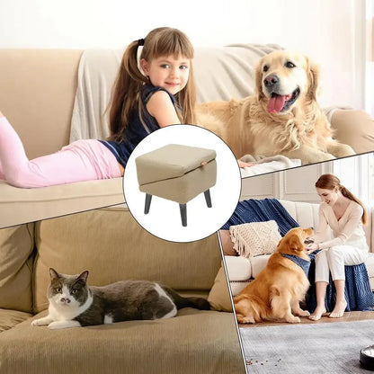 Dog Ramp For Bed Foldable Footrest Stool For Small Breed Animal Multi-functional Non-Slip Safety Ramp