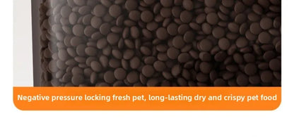 Intelligent Pet Food Container Vacuum 10L Easy Clean Cat Food Storage Moisture-proof and Insect-proof Pet Products Supplies