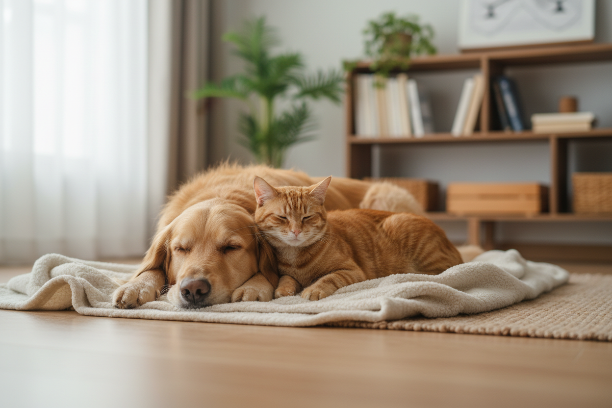 Cat and dog background image
